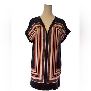 Cynthia Rowley V-Neck Silk Shift Tunic, Size Small